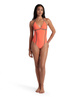 Strój kąpielowy damski Arena Women's Profile Back One Piece Calypso Coral Sage