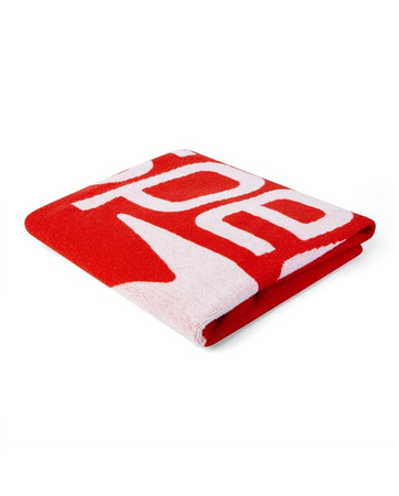 Ręcznik bawełniany na basen plażę Speedo Logo Towel Red