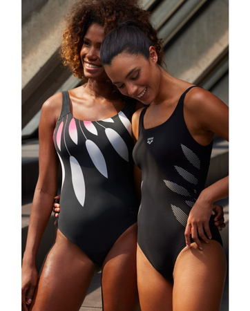 Strój kąpielowy damski Arena Women's Bodylift Milena Wing Back Black