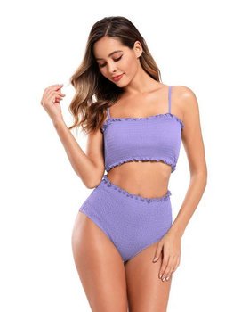 Strój kąpielowy do pływania dwuczęściowy damski Shekini Purple