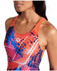 Strój kąpielowy damski Arena Women's Funny Spot V Back Navy Multi Calypso Coral