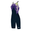 Strój startowy damski Speedo LZR Valor Kneeskin Open Back Afture Navy Miami Lilac