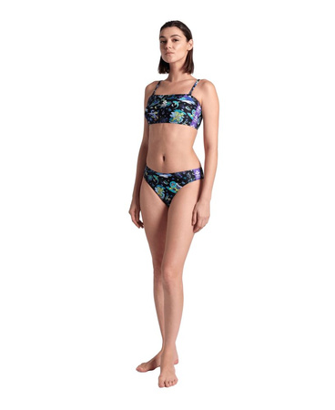 Strój kąpielowy damski Arena Women's Fun Planet Bikini Bandeau Black Multi
