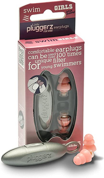 Pluggerz zestaw zatyczki   etui junior pink