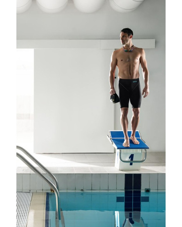 Strój startowy męski Arena Powerskin Men's Impulso Jammer Black Teal