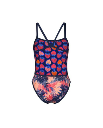 Strój kąpielowy damski jednoczęściowy Arena Women's Reversible Swimsuit Challenge Back Navy Multi