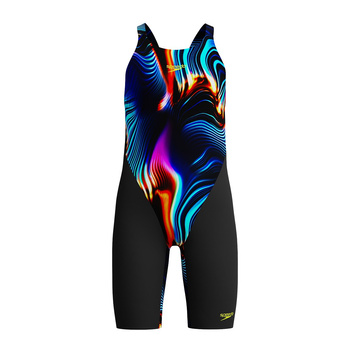 Strój startowy pływacki dla dziewczynek Speedo End Max Black Multi