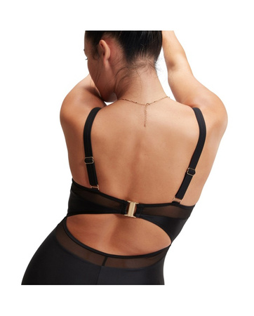 Strój kąpielowy jednoczęściowy damski Speedo Shaping Mesh Black