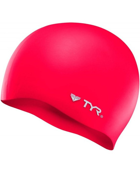 Czepek pływacki na basen uniwersalny unisex Tyr Wrinkle-Free Red