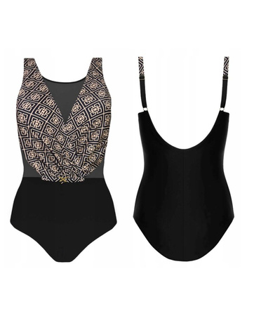 Strój kąpielowy damski jednoczęściowy Self Barbados 6 Black Print