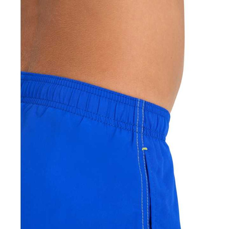 Spodenki szorty chłopięce Arena Fundamentals Logo Junior Boxer Neon Blue Soft Green