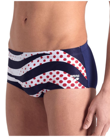 Kąpielówki męskie Arena Men's Zebra Low Waist Short Navy Multi