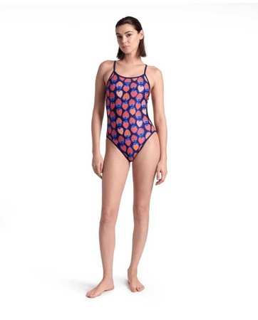Strój kąpielowy damski jednoczęściowy Arena Women's Reversible Swimsuit Challenge Back Navy Multi