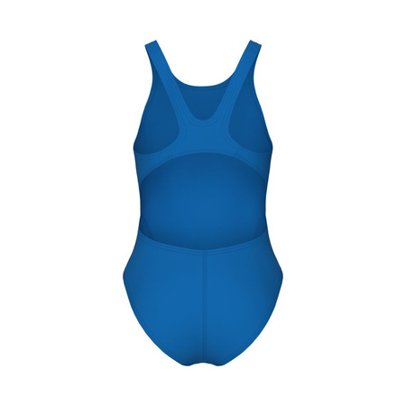 Strój kąpielowy dziewczęcy Arena Girl's Team Swimsuit Swim Tech Solid Blue River Artic Lime