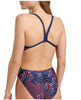 Strój kąpielowy treningowy damski Arena Women's Kikko Pro Swimsuit Challenge Back Navy Team Red White Blue