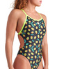 Damski strój kąpielowy jednoczęściowy Arena Women's Olives Swimsuit Xcriss Cro Black Multi Arctic Lime