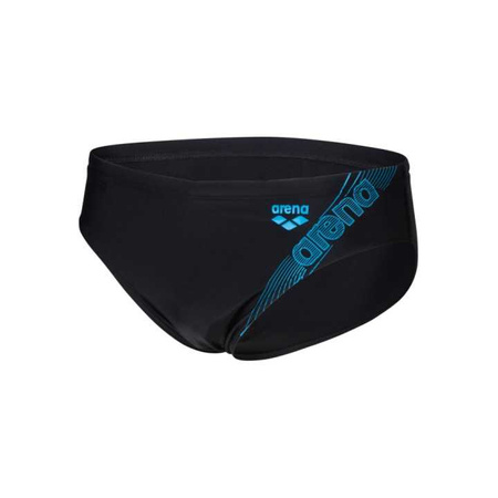 Slipy kąpielowe męskie Arena Men's Dreamy Swim Brief Black Turquoise