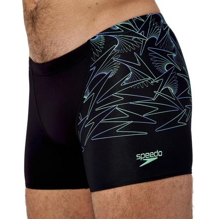 Kąpielówki męskie spodenki kąpielowe Speedo HyperBoom Black Green