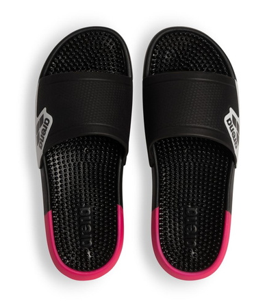 Klapki basenowe Arena Unisex Marco Active Black Pink White