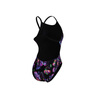 Strój kąpielowy damski Arena Women's Rose Texture Swimsuit X-Cross Back Multi Black