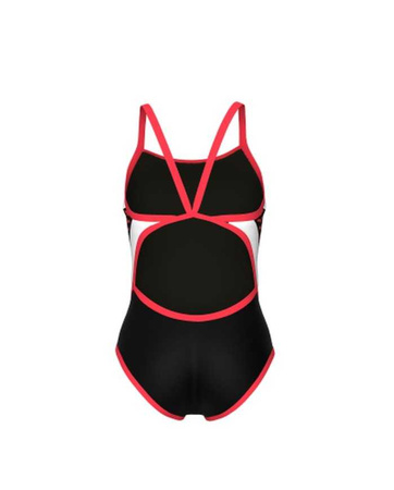 Strój kąpielowy damski Arena Women's Icons Super Fly Back Asphalt Black White