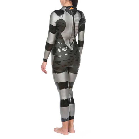 Strój startowy pianka damska Arena Women's Sams Carbon Wetsuit Silver Black