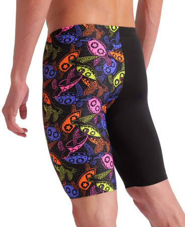 Kąpielówki spodenki męskie Arena Men's Sea Turtles Swim Jammer Black Multi