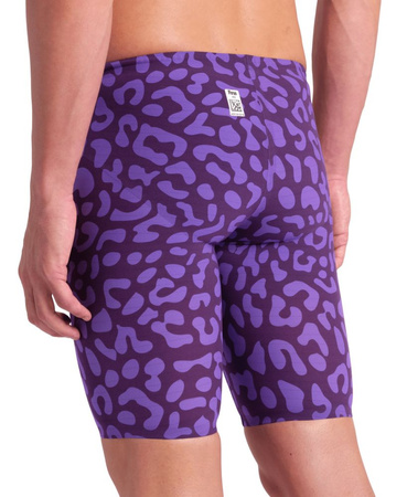 Strój startowy męski Arena Men's Powerskin Carbon Air2 Le Jammer Leopard Violet