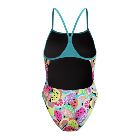 Strój kąpielowy jednoczęściowy damski na basen Speedo Printed Turnback Multi