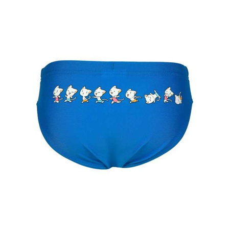 Slipy kąpielowe chłopięce Arena Kids Boy's Friends Swim Briefs Graphic Turquoise