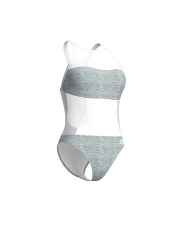 Strój kąpielowy damski Arena Women's Mesh Swim Pro Back Graphic White Multi