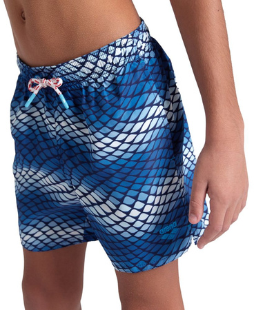 Spodenki szorty chłopięce Arena Boy's Beach Boxer Blue Lake Multi