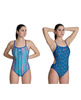 Strój kąpielowy damski Arena Women's Reversible Swimsuit Challenge Back Royal Multi