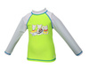 Koszulka pływacka dziecięca Arena Kids UV L/S Tee Soft Green White