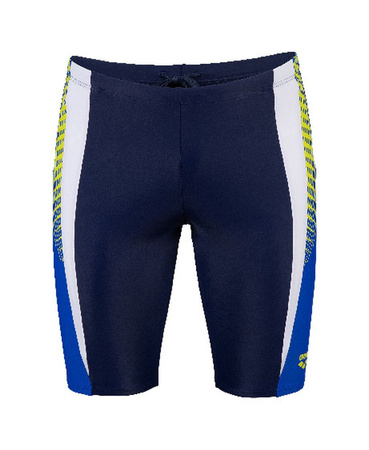 Spodenki kąpielowe męskie Arena Men's Threefold Jammer R Navy Neon Blue White