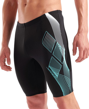 Spodenki kąpielowe męskie Arena Men's Sea Water Swim Jammer Black-Water
