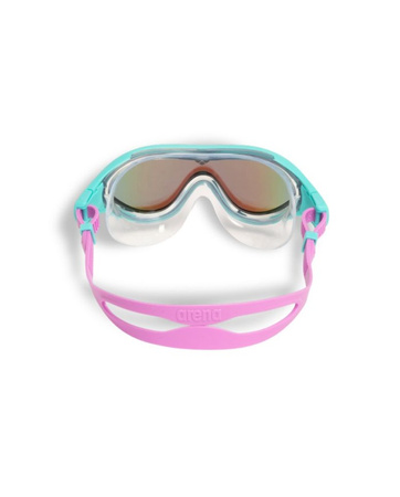 Okulary maska do pływania dla dzieci Arena The One Mask Junior Mirror Blue Water Violet