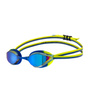 Okulary pływackie dla dzieci Arena Junior Python Mirror Blue Blue Lime
