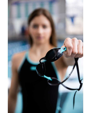 Strój startowy damski Arena Women's Powerskin Primo Sl Open Back Black Teal