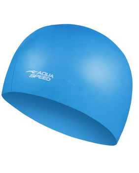 Czepek pływacki unisex Aqua Speed Mega Blue White kol.23