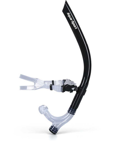 Rurka czołowa treningowa do pływania Aqua-Sport Swim Snorkel Pro Black