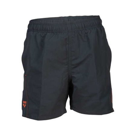Spodenki szorty chłopięce Arena Fundamentals Logo Junior Boxer Asphalt Nespola