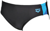 Kąpielówki slipy męskie Arena Men's Ren Brief Black Pix Blue Turquoise