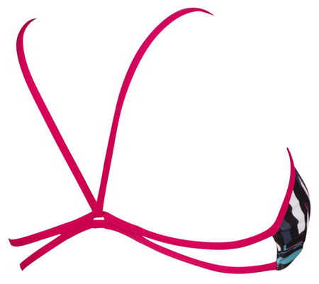 Góra od stroju kąpielowego damskiego Arena Women's Bandeau Play Freal Rose Multi