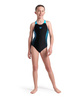 Dziewczęcy strój kąpielowy basen jednoczęściowy kostium Arena V Back Black