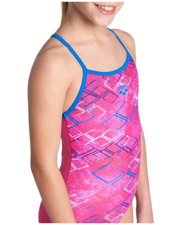 Strój kąpielowy dziewczęcy Arena Girl's Daly Light Drop Freak Rose Blue China