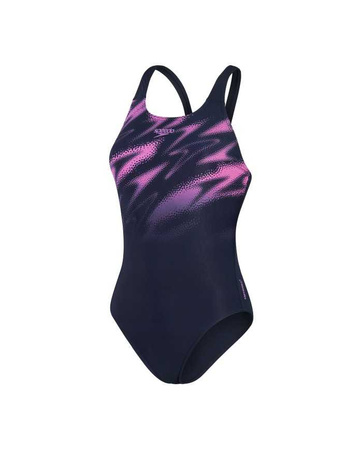 Strój kąpielowy damski Speedo HyperBoom Placement MusleBack Navy Pink