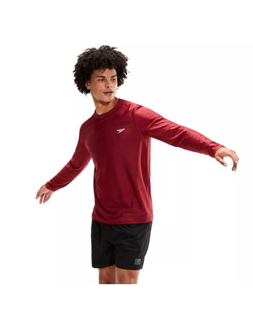 Koszulka długi rękaw do pływania męska Speedo Rash Top Blood