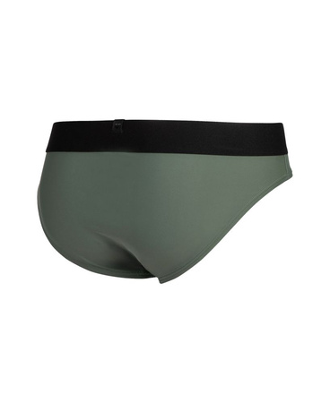 Kąpielówki slipy męskie Arena Men's Bicolore Elastic Brief Sage Black