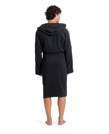 Szlafrok kąpielowy unisex Arena Team Stripe Robe Black White